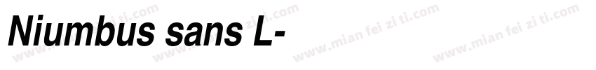 Niumbus sans L字体转换